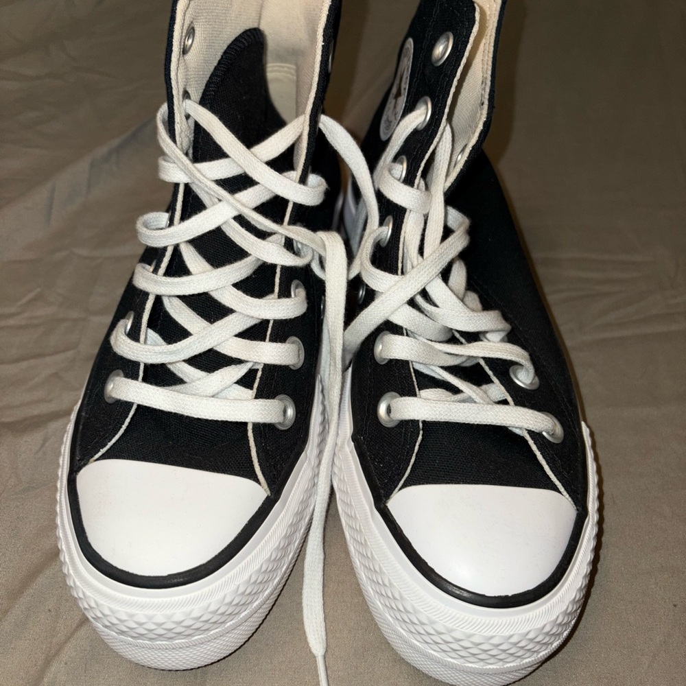 Converse Kids Black and White High-Top Sneakers